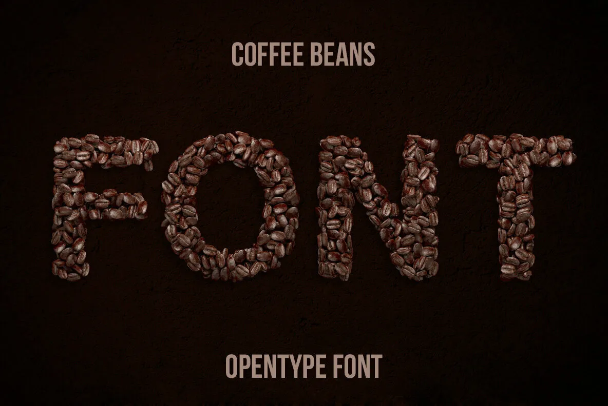 Coffee Beans  SVG Font