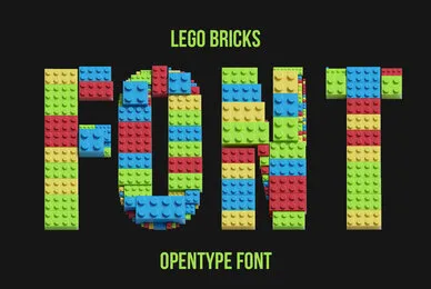 Lego Bricks SVG Font
