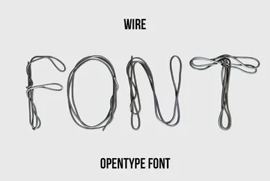 Wire SVG Font