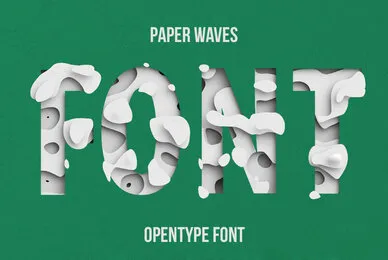Paper Waves SVG Font