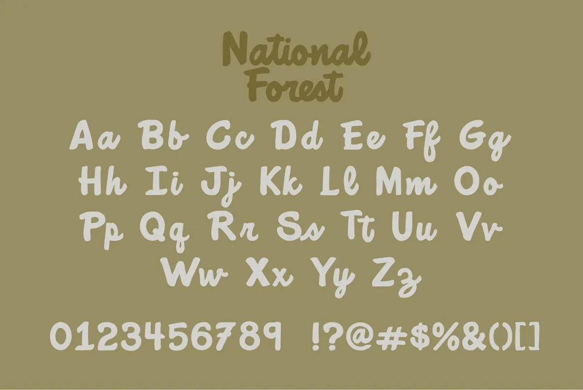 National Forest Font Duo YouWorkForThem   T15180 09 