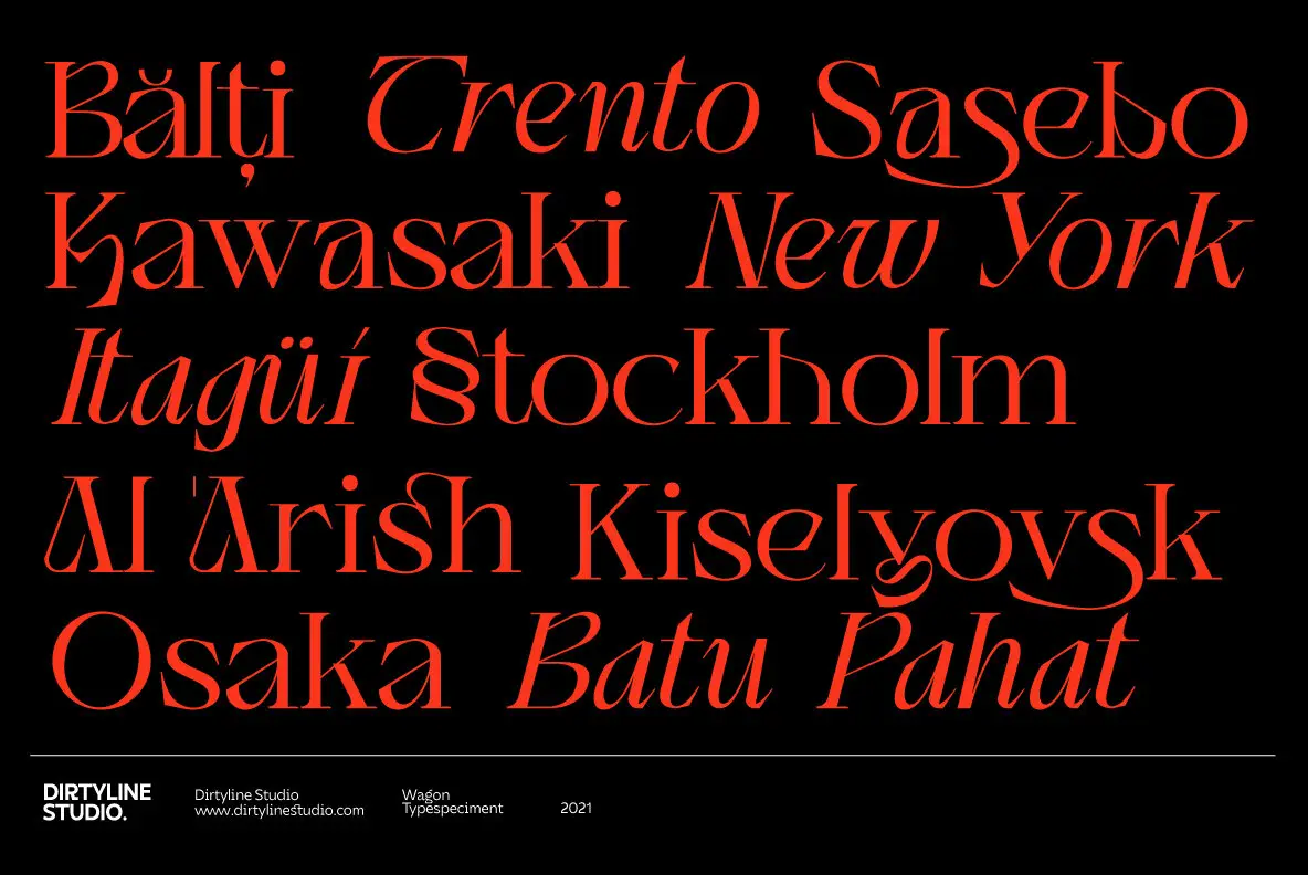 Wagon Font - YouWorkForThem