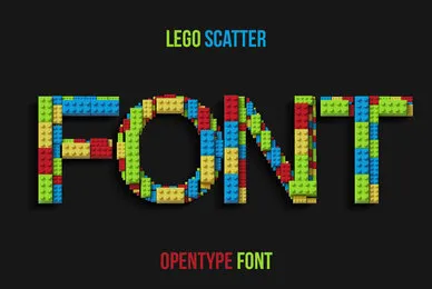 Lego Scatter SVG Font