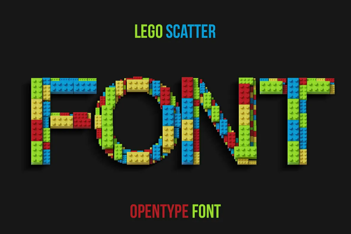 Lego Scatter SVG Font