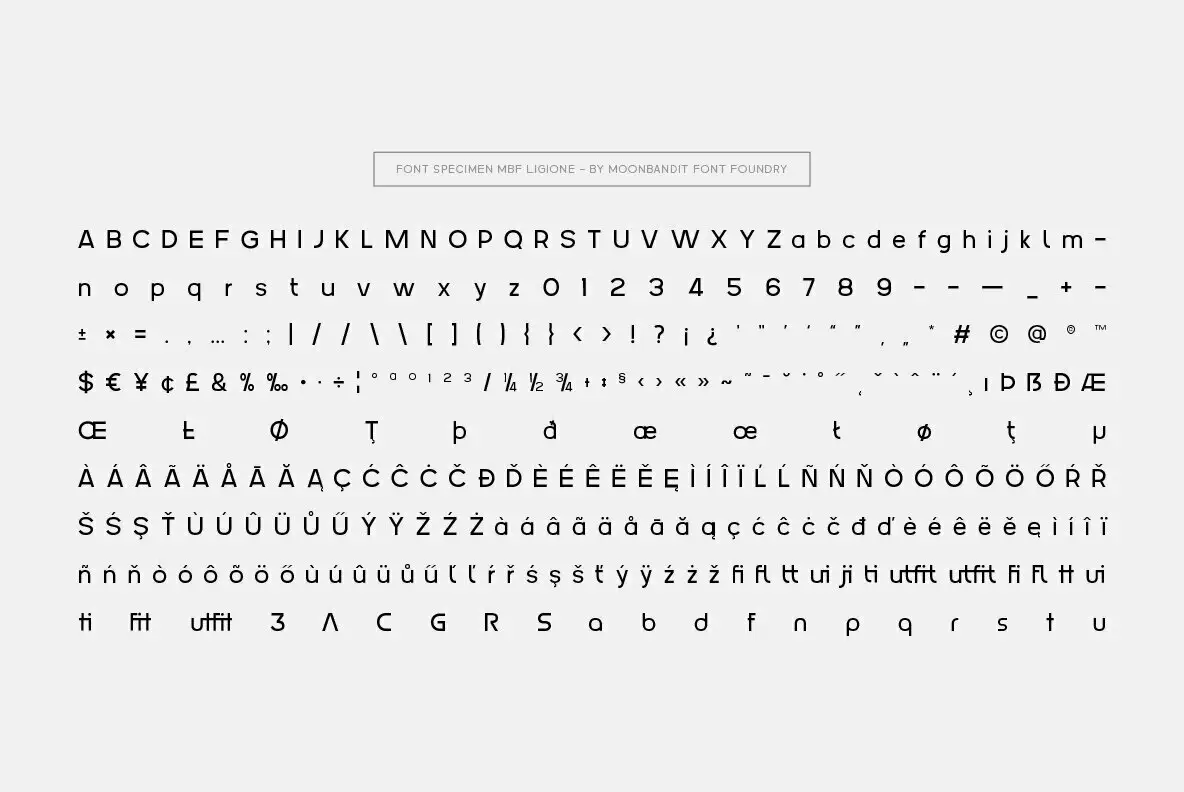 MBF Ligione Font - Fontpath