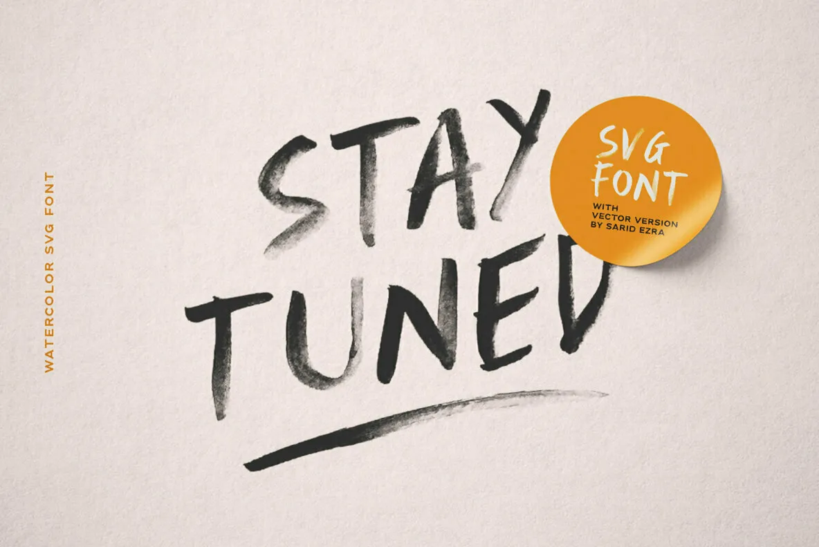 Stay Tuned - SVG Font