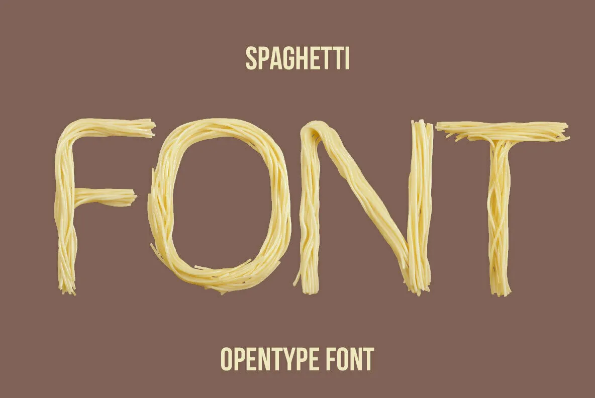 Spaghetti SVG Font