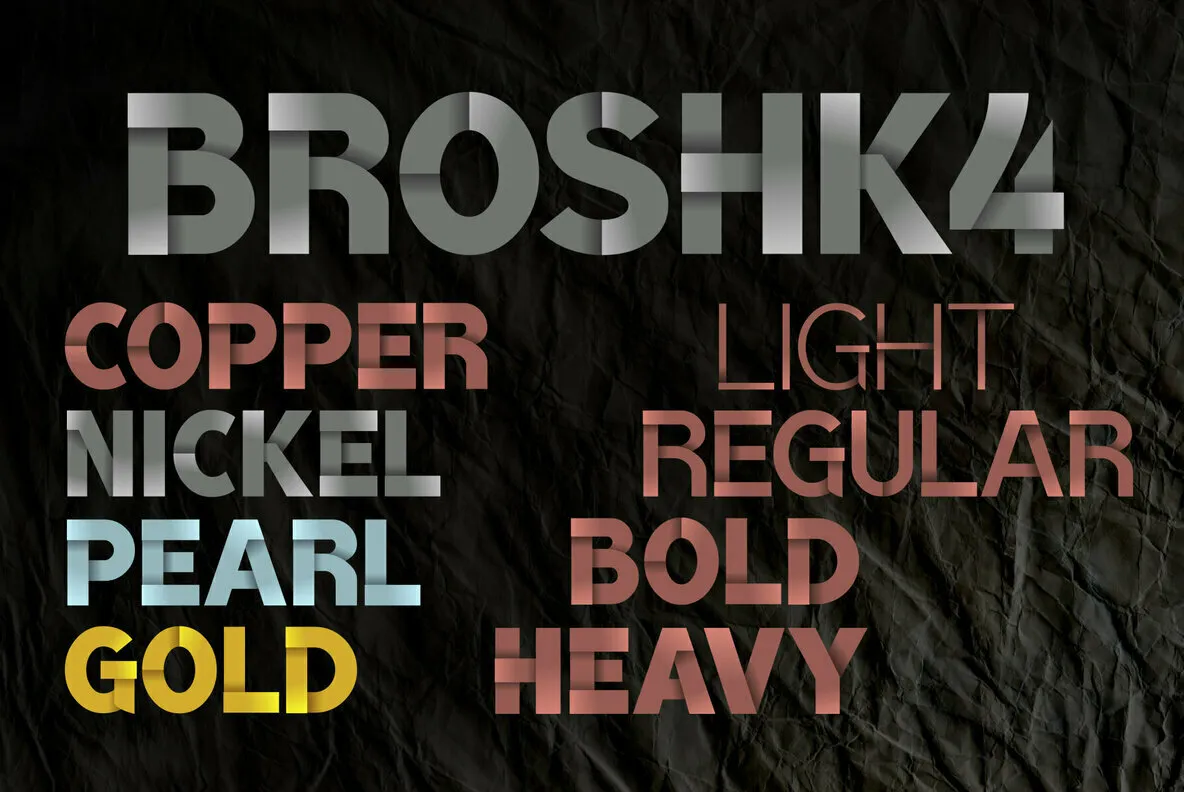BroshK4 Color Font
