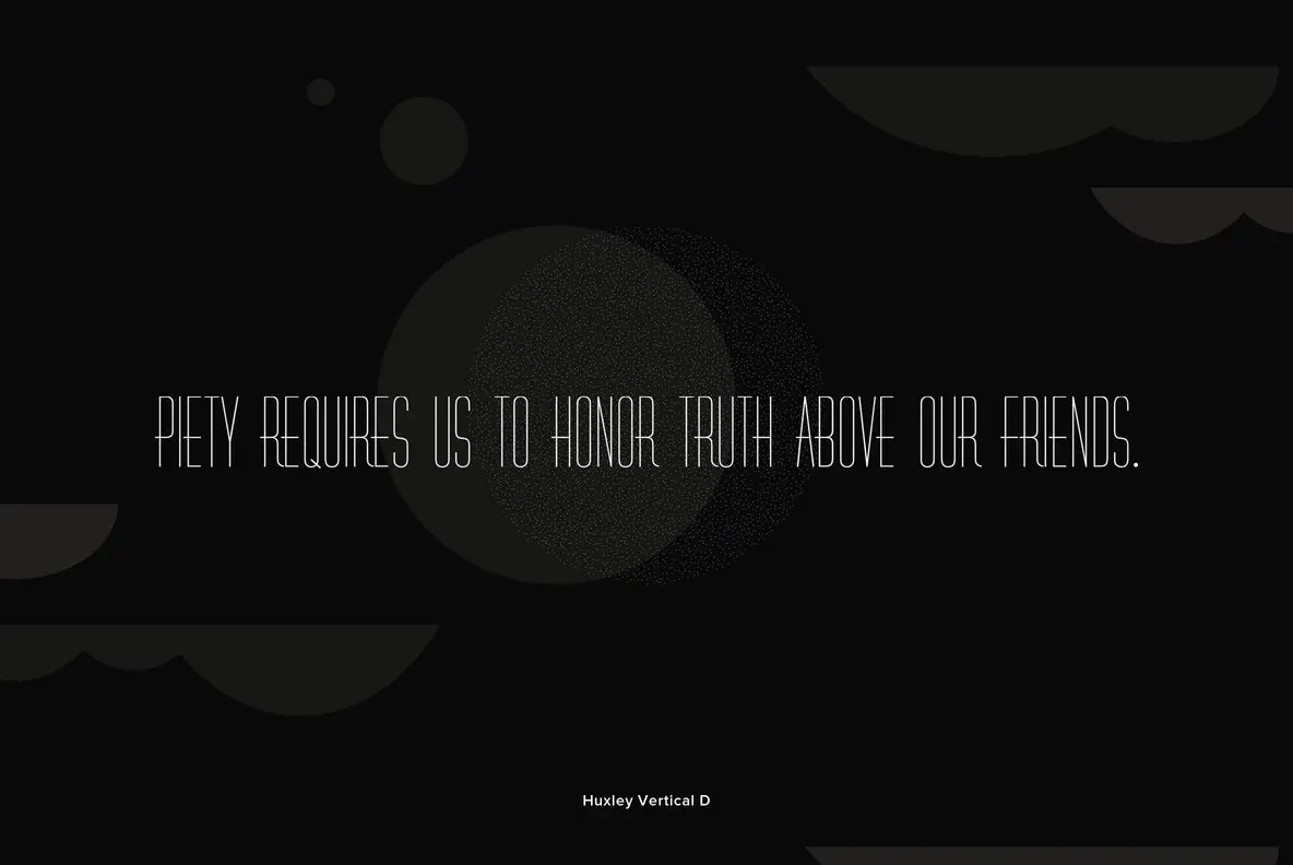 Huxley Vertical Font YouWorkForThem