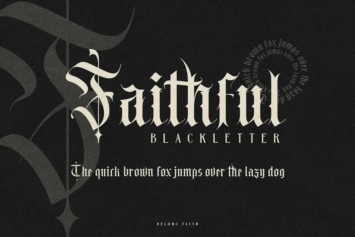 Belong Faith Font - YouWorkForThem