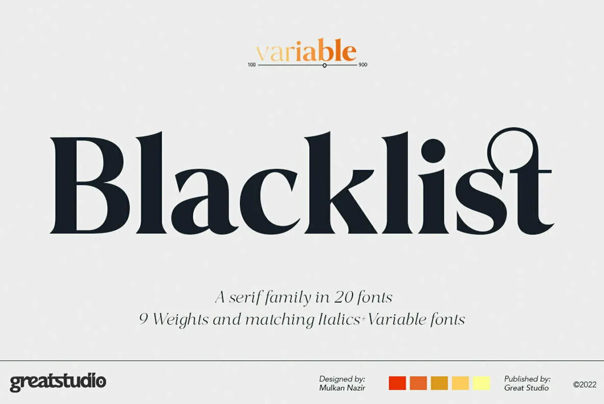 Blacklist Serif Family