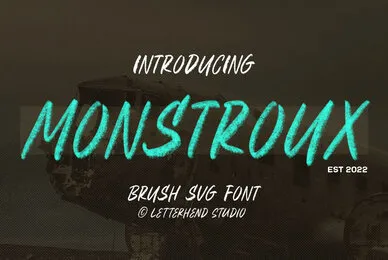 Monstroux Brush SVG Font