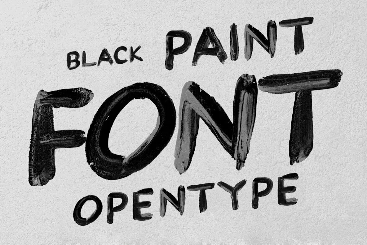 Black Paint SVG Font