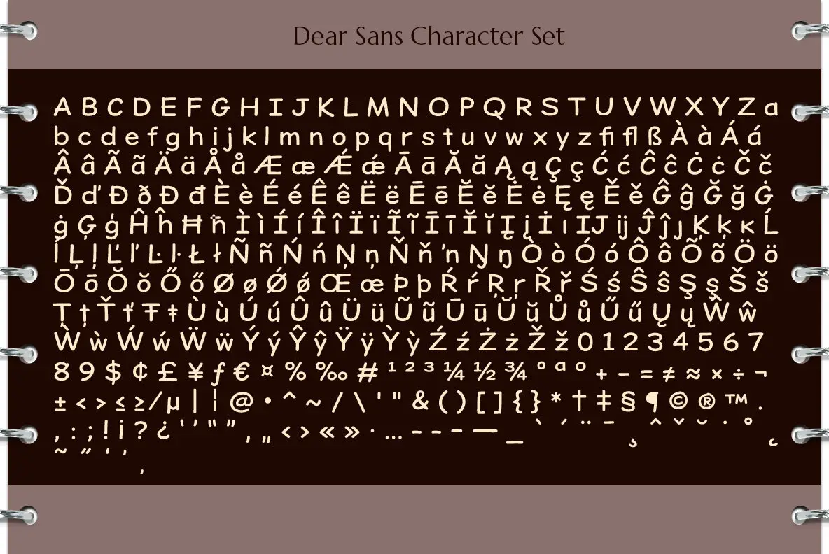 Dear Sans Font - Fontpath