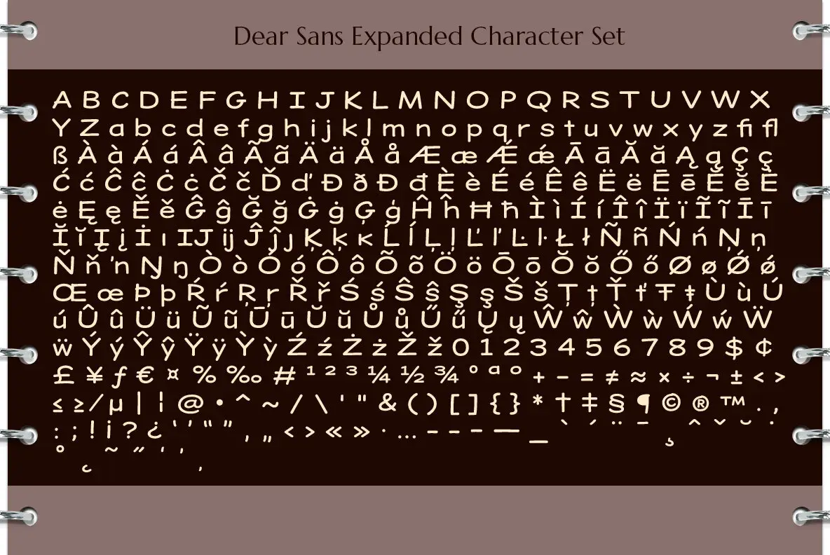 Dear Sans Font - Fontpath