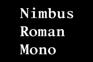 Nimbus Roman Mono