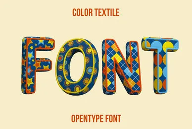 Color Textile SVG Font