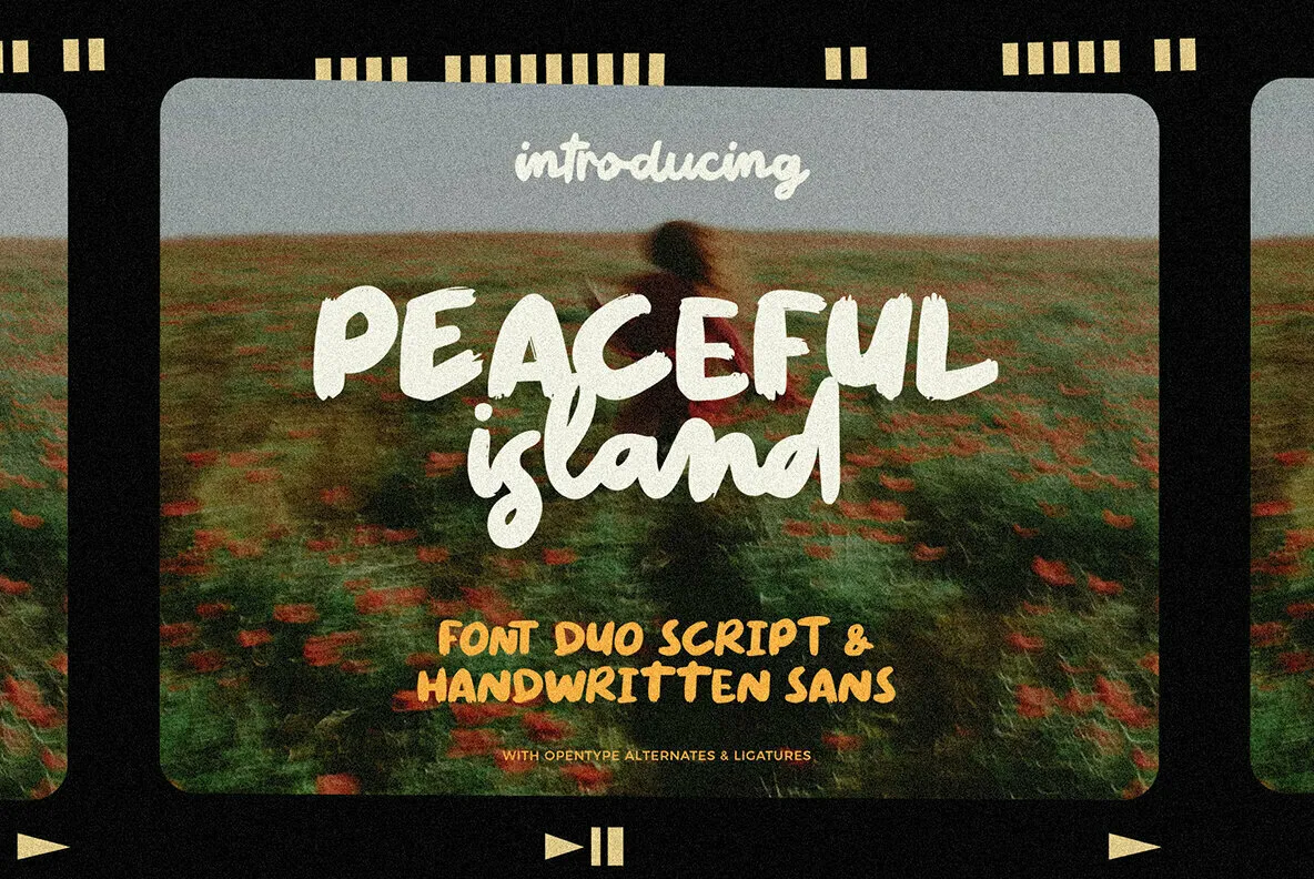 Peaceful Island Font Duo