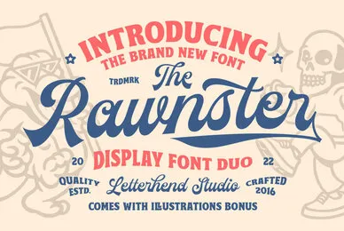 Rawnster Font Duo