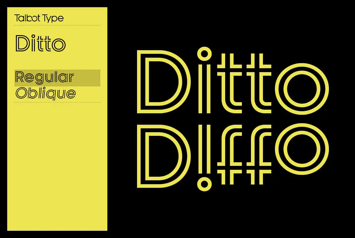 Ditto Font - YouWorkForThem
