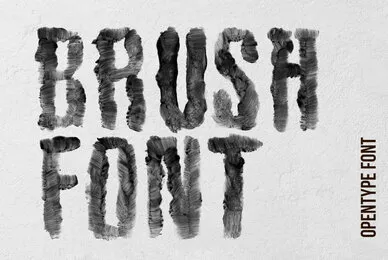 Black Brush SVG Font