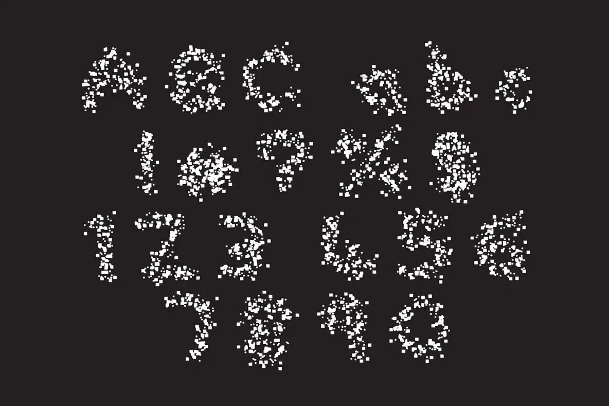 Two Bit Font Glitch Bits Font - Fontpath