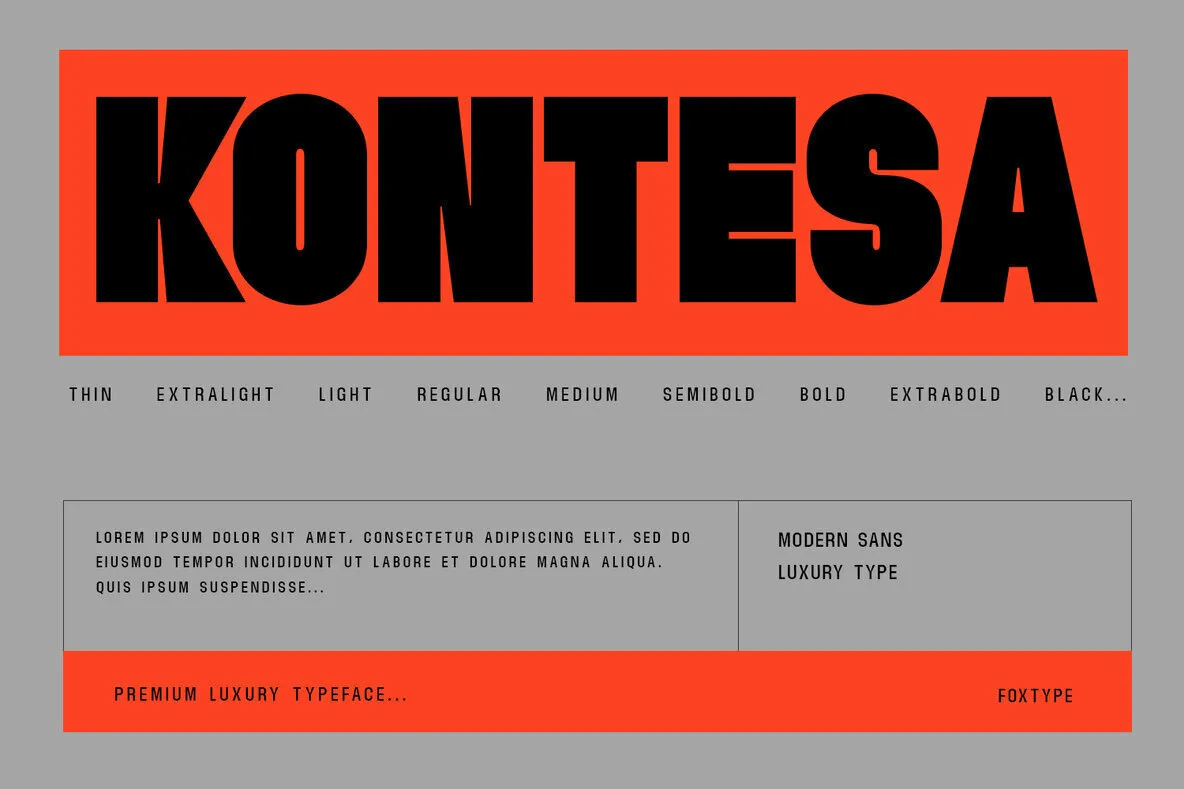 Kontesa Typeface