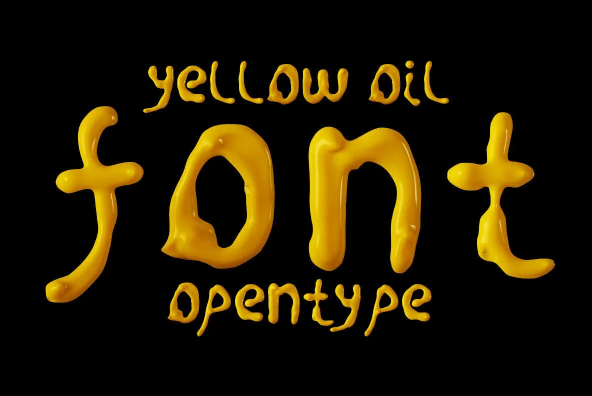 Oil Yellow SVG Font