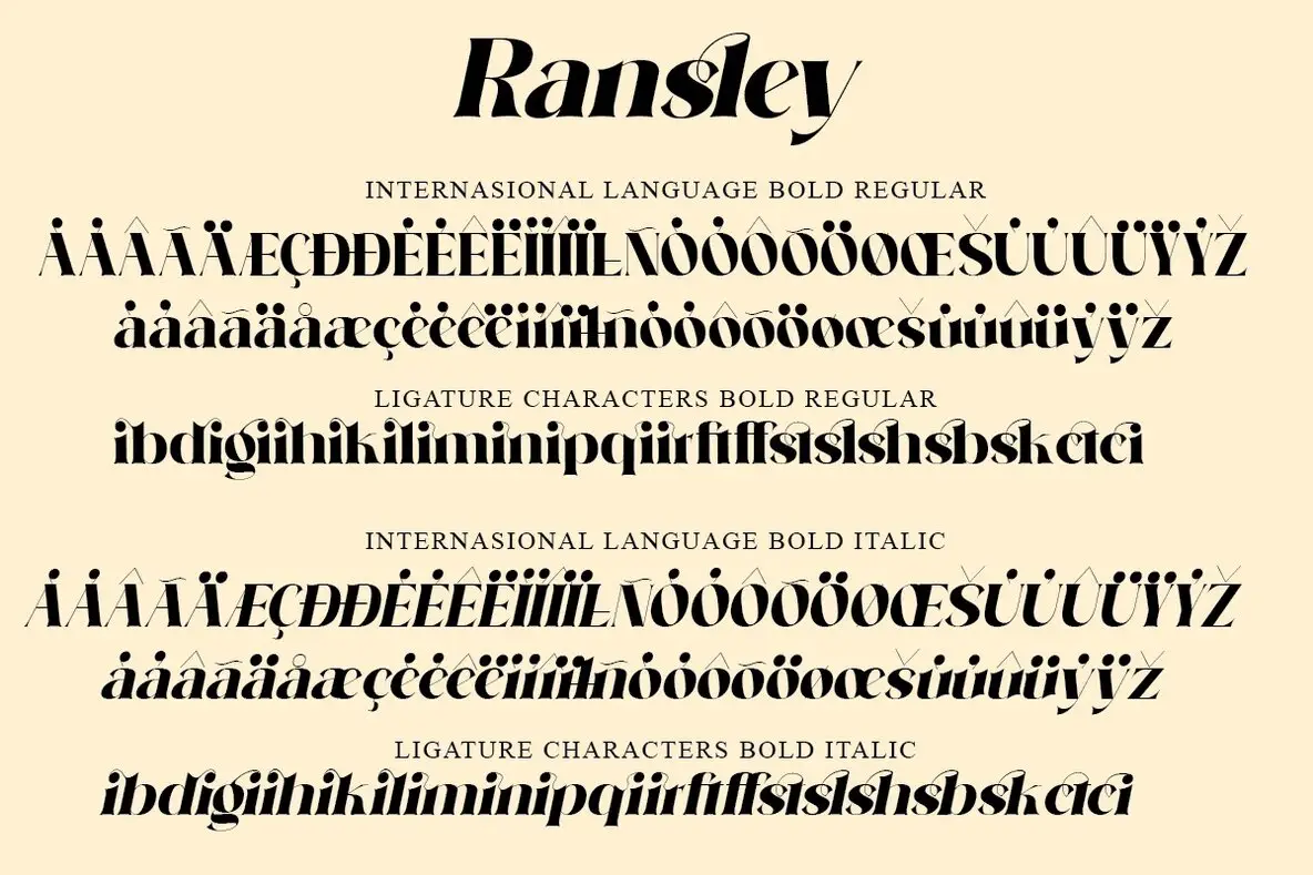 Flex Ransley Ransley Font - YouWorkForThem