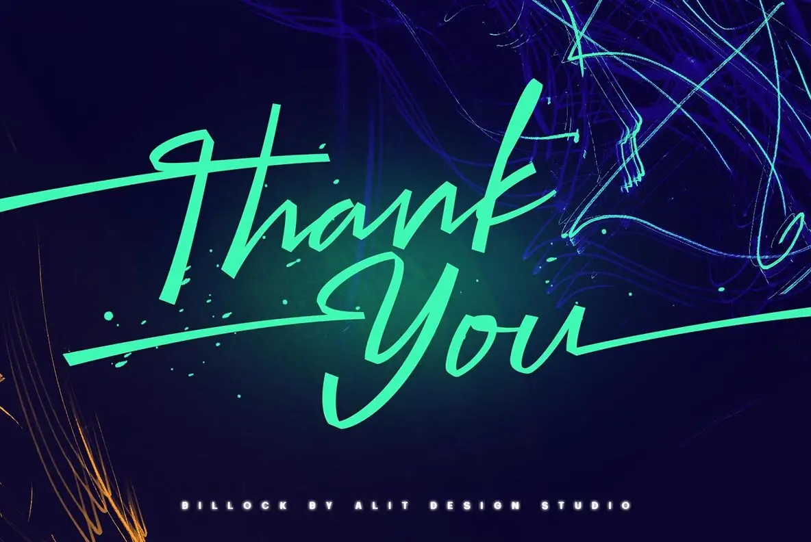 Billock Script font - YouWorkForThem