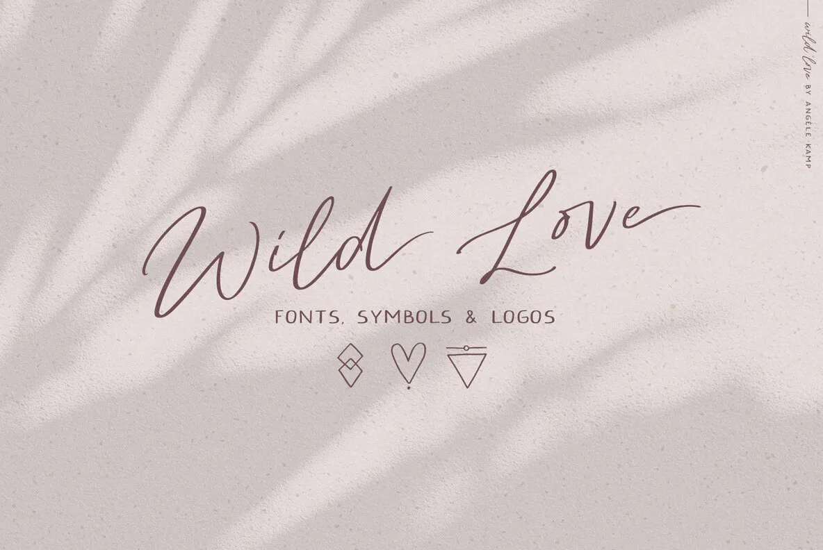 Wild heart lettering boho inspirational Royalty Free Vector