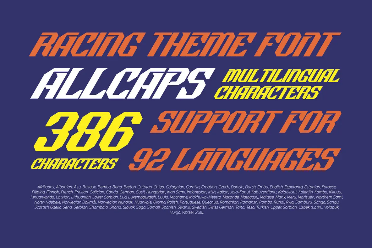 Racer Energy Font - FontPath