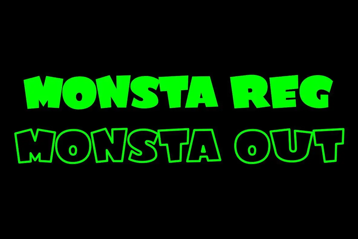 Monsta Ripper Monsta Font - YouWorkForThem