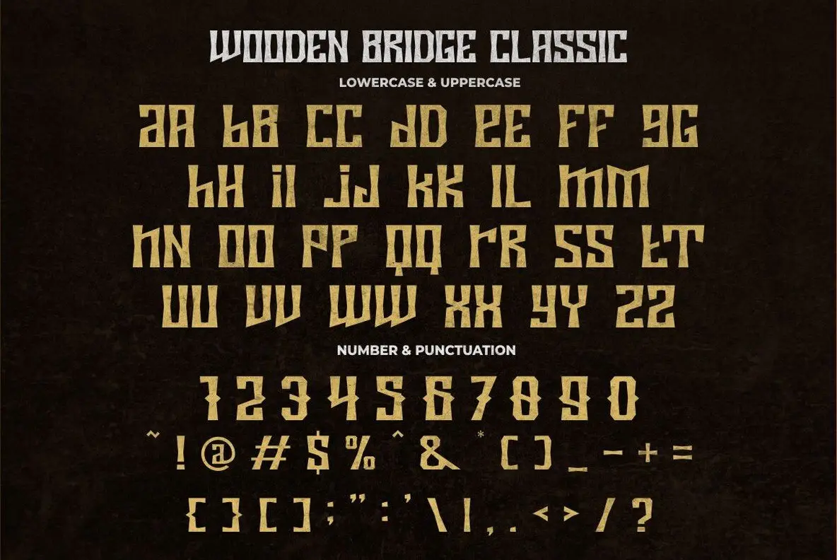 Wooden Bridge Font - FontPath