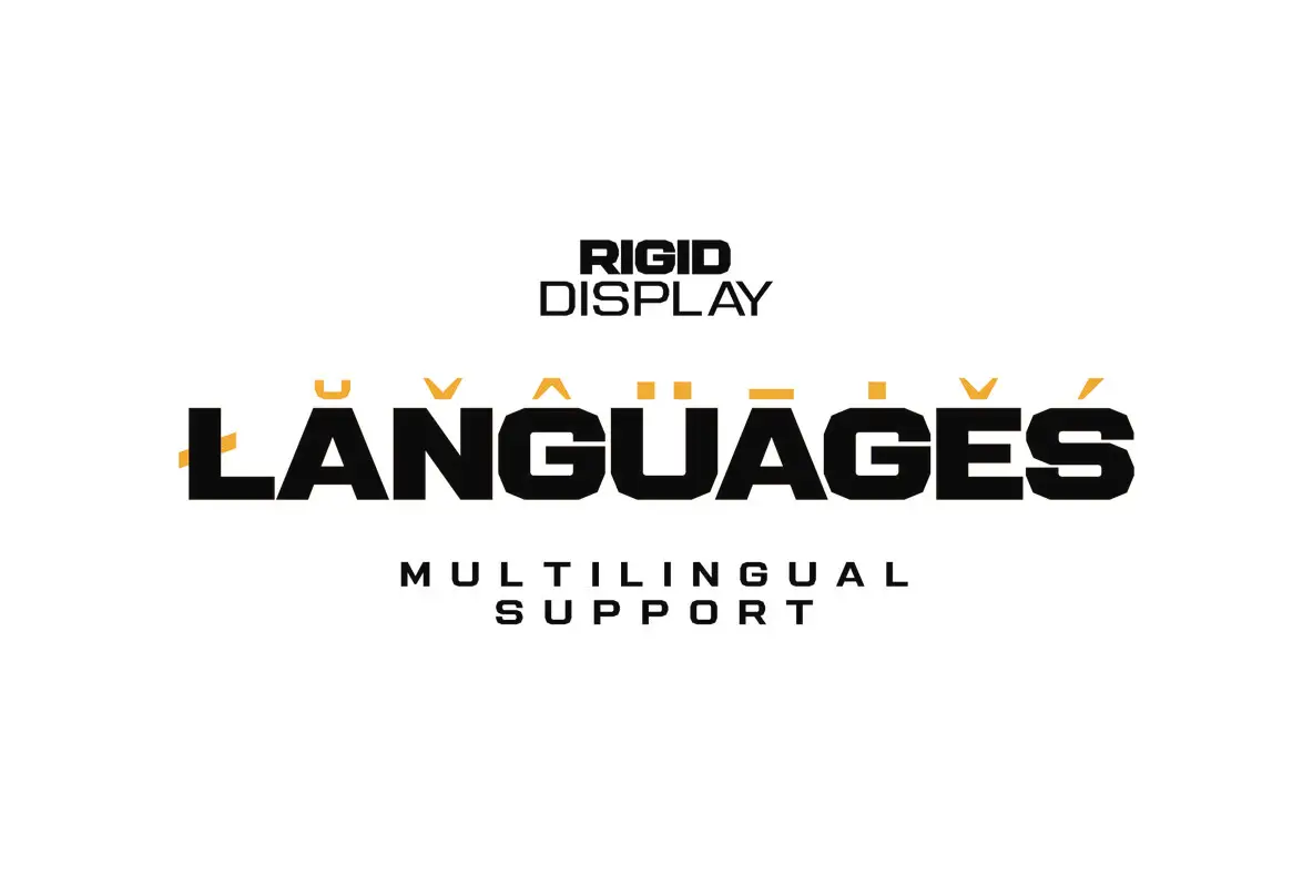 Rigid Display Font - Fontpath