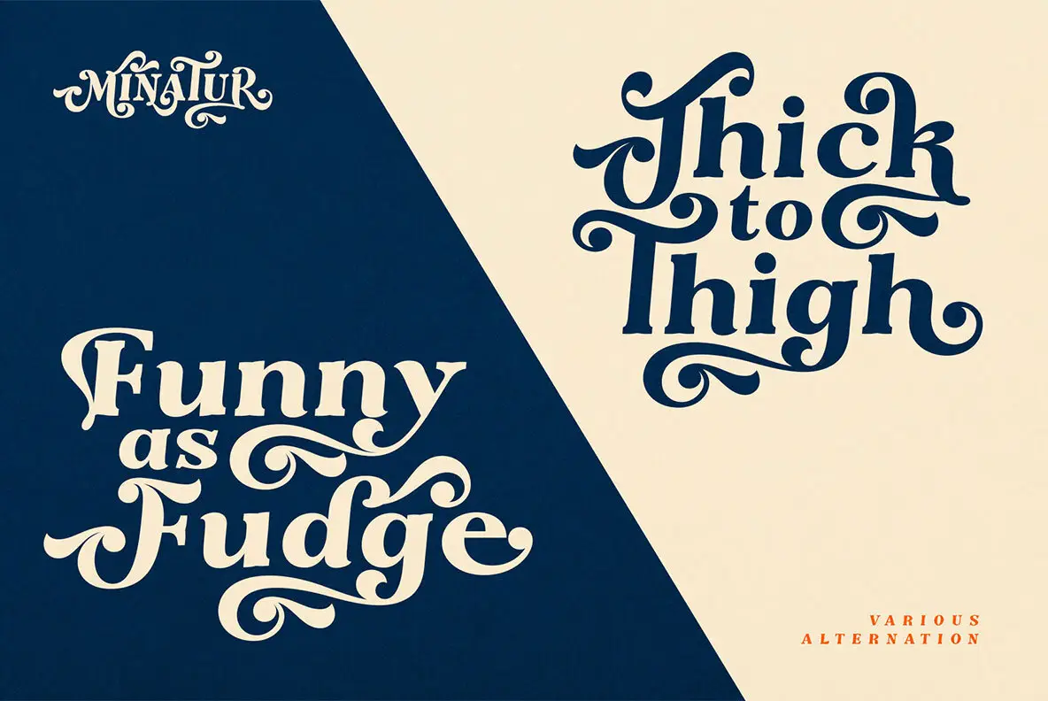 The Minatur Font - YouWorkForThem