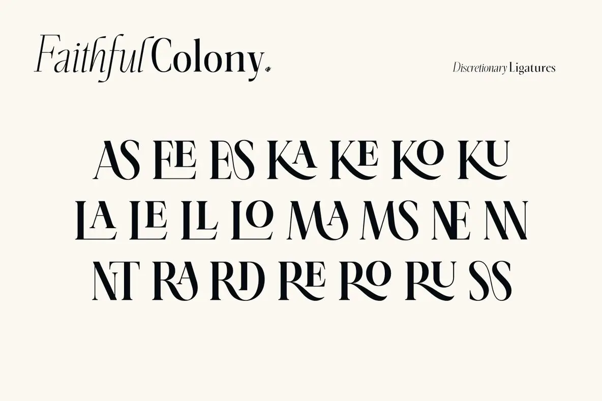 Faithful Colony Font - FontPath