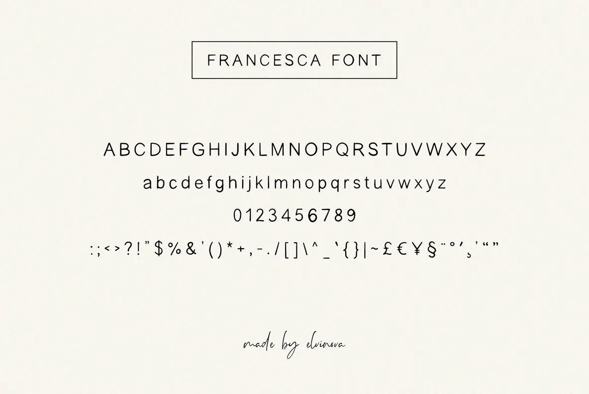 Francesca Handlettered Font - Fontpath