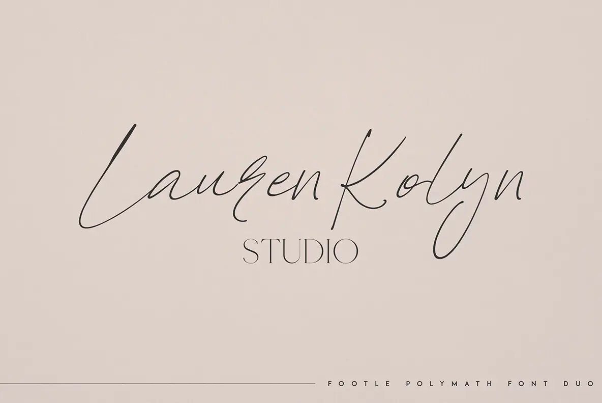 Footle and Polymath Font - FontPath