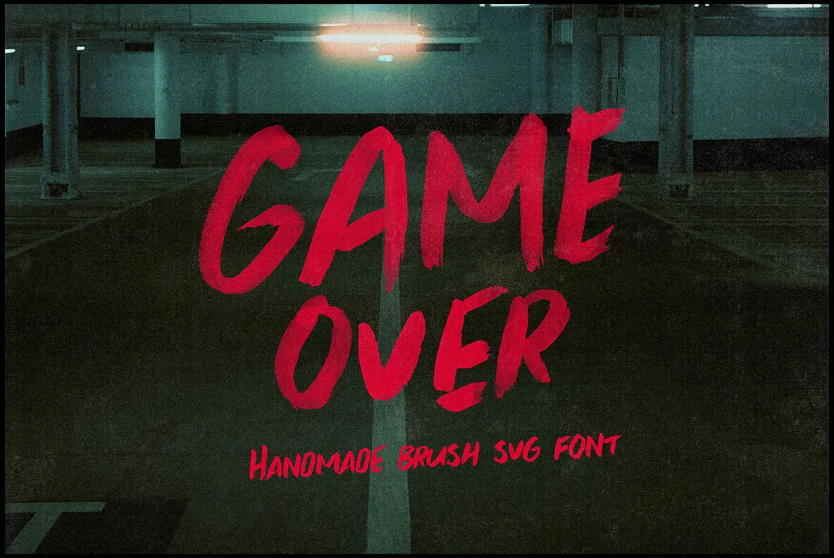 Game Over Brush SVG