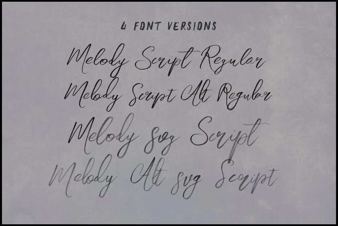 Melody SVG Font FontPath melody-svg-font-fontpath