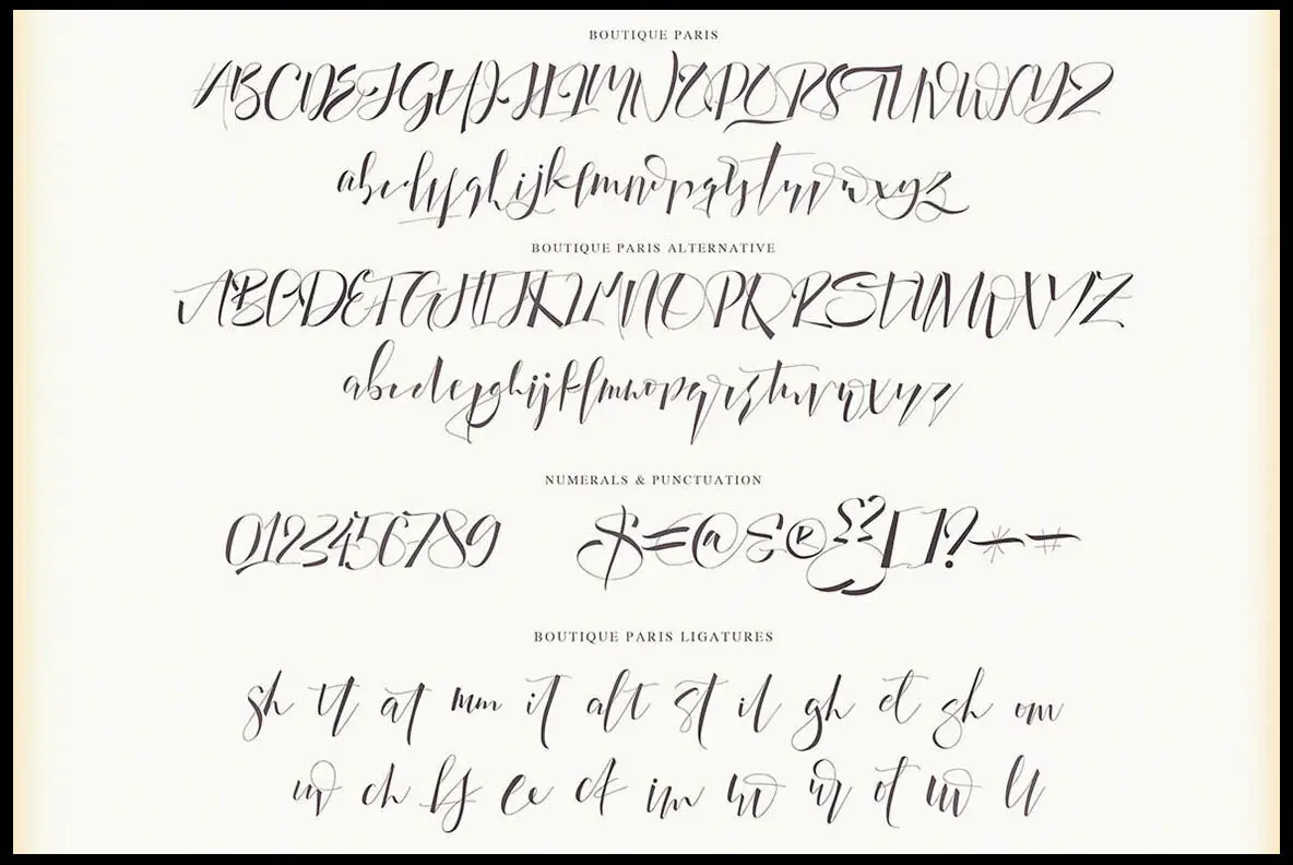 Boutique Paris Font - Fontpath