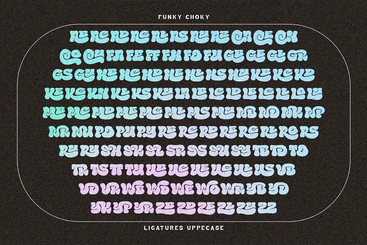 Funky Choky Font - YouWorkForThem