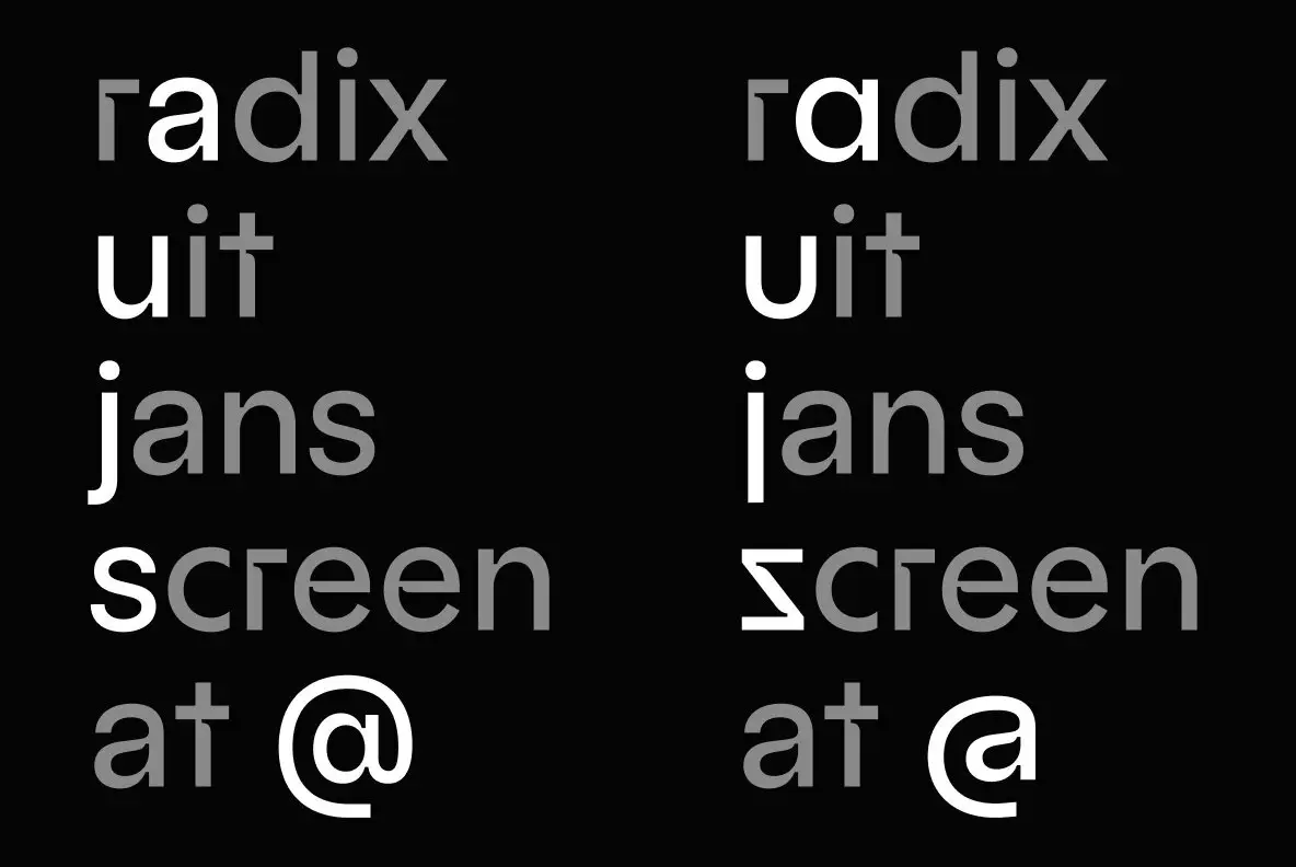 Radix Font YouWorkForThem