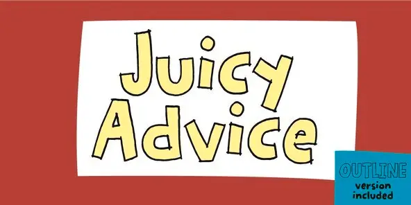 Juicy Advice Font