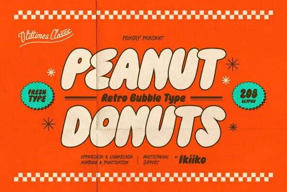 Peanut Donuts Font