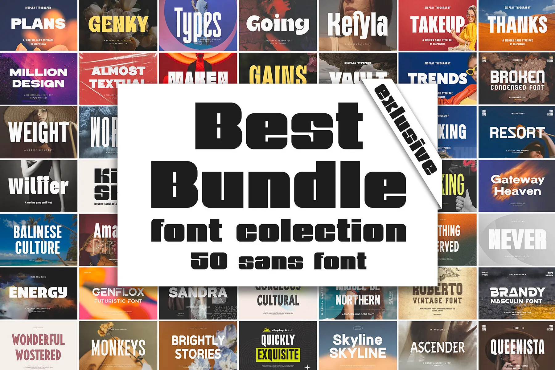 Best Bundle 50 Sans Serif