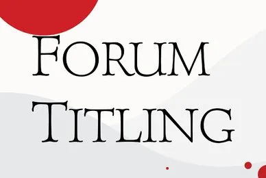 Forum Titling