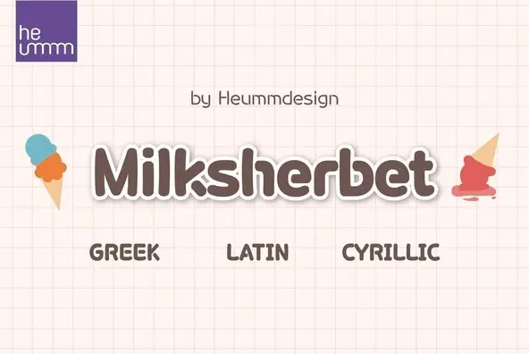 HU Milksherbet Font