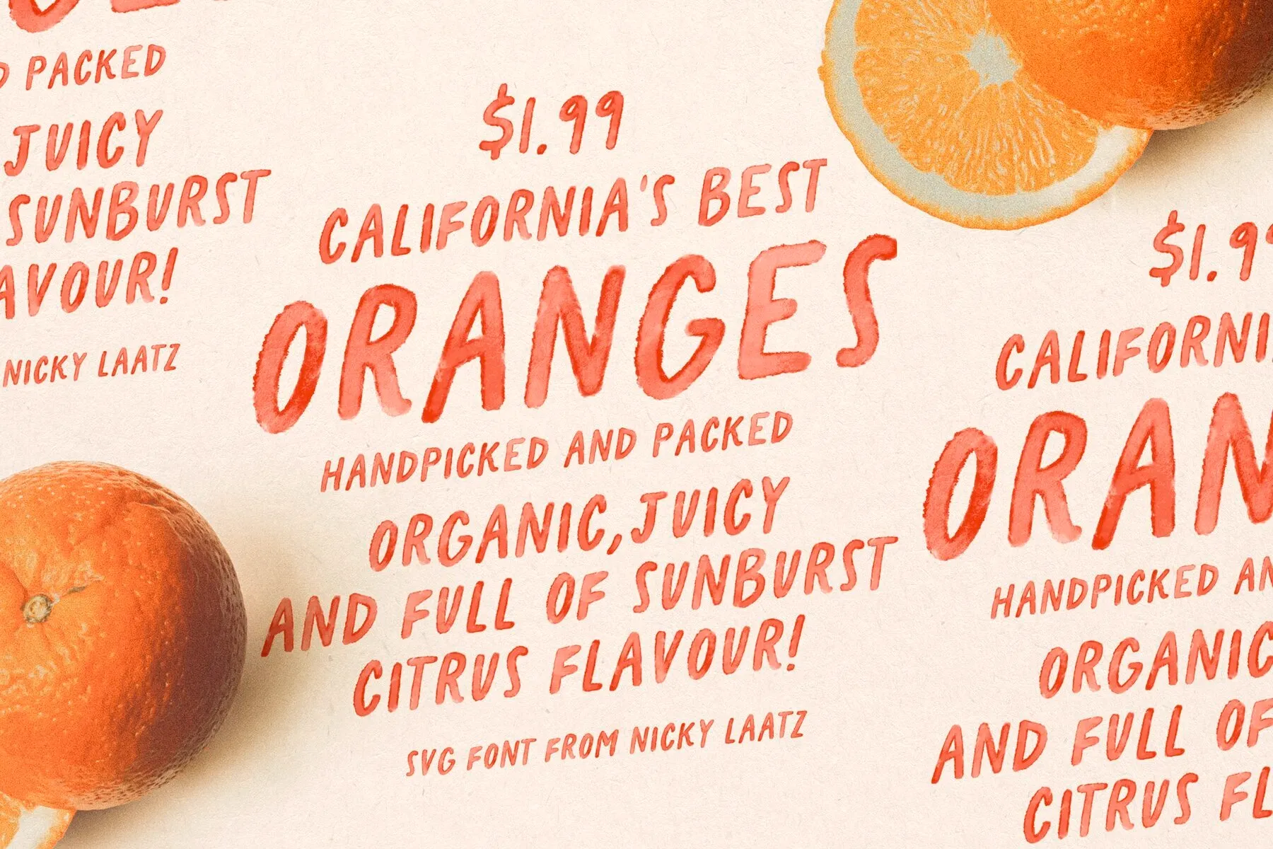 California Oranges SVG